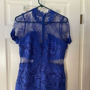 Cobalt Lace romper